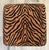 Chippendale Mid-Century Regency Revival Paw Foot Ottoman in Tiger Upholstery For Sale - Image 3 of 11