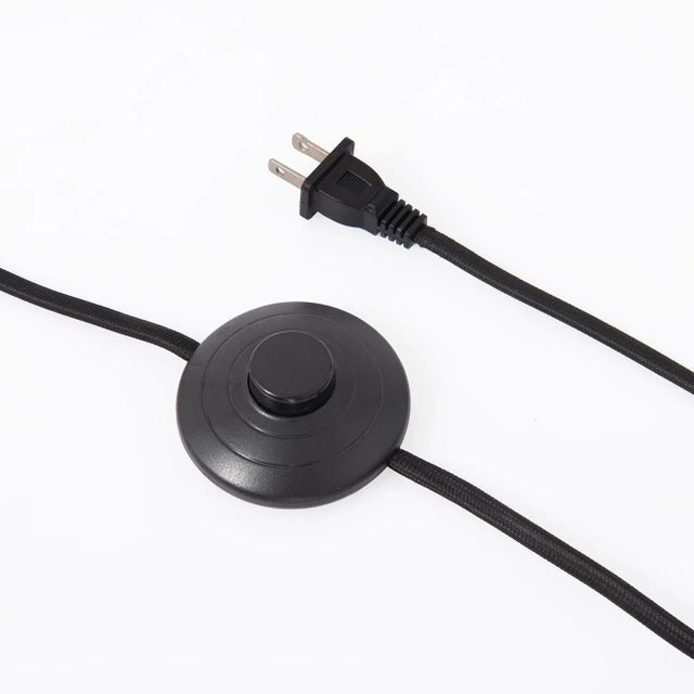 Luna Bella Chairside Arc Floor Lamp - Black & Silver-Leaf Shade, Antique Nickel, Black Marble Base, Floor Dimmer For Sale - Image 4 of 12