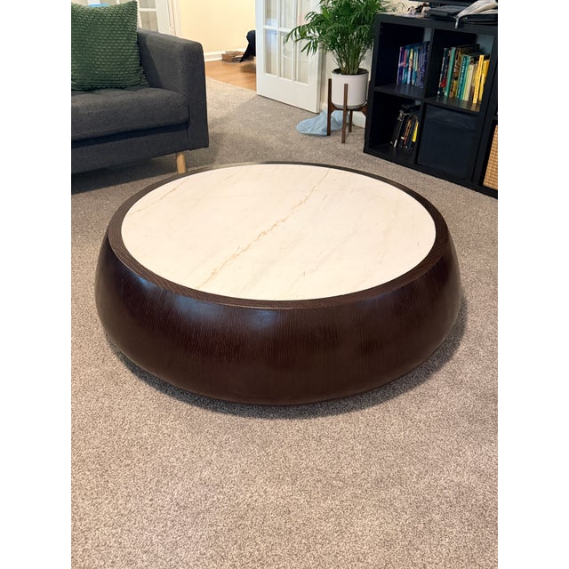 Thomas Pheasant for McGuire Drum Cocktail Table For Sale - Image 12 of 12