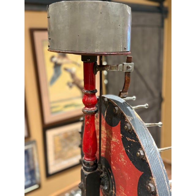 Rare 1920s Horse Racing Gaming Wheel by Evans & Co Chicago For Sale - Image 12 of 14