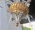 Mid 20th Century Vintage Tole Gilt and Silver Foilage 5 Light Chandelier For Sale - Image 5 of 7