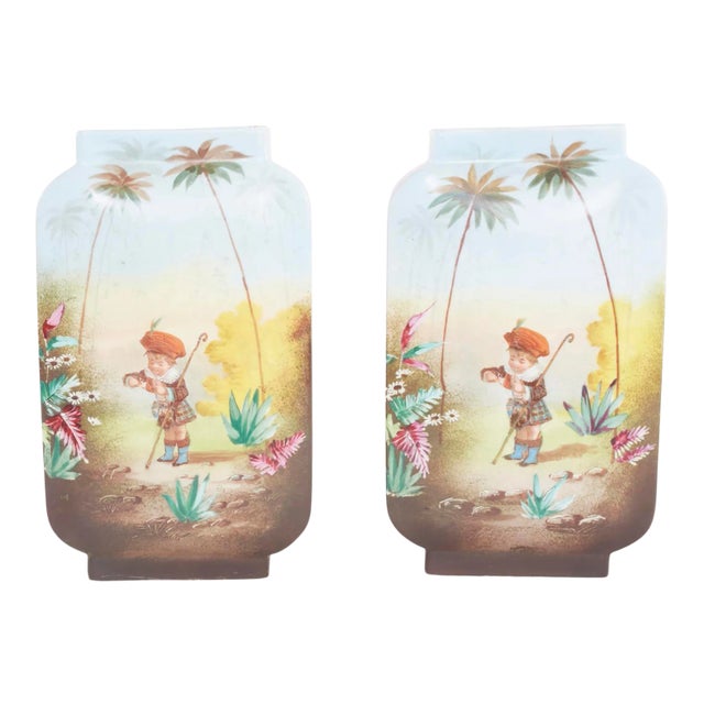 Early 20th Century French Decorative Vases - a Pair For Sale