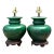Vintage Glazed Ceramic Lamps - A Pair For Sale