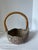 Vintage Hand-Made Pottery Bowl With Bamboo Handle For Sale - Image 4 of 9