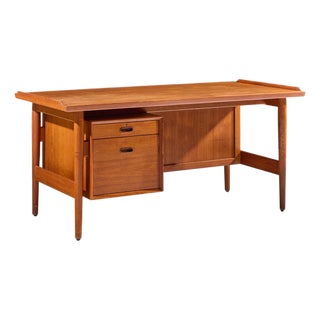 Arne Vodder for Sibast Mid Century Danish Teak Executive Desk For Sale