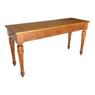 Late 19th Century French Pine Console Table For Sale