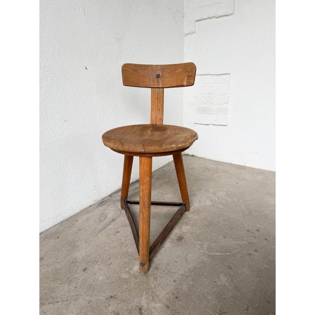 Tripod Workshop Chair, 1950s For Sale - Image 9 of 18