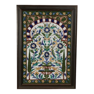Vintage Italian Classical Tile Frieze For Sale