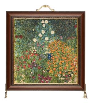 Klimt Flowers Tapestry Firescreen
