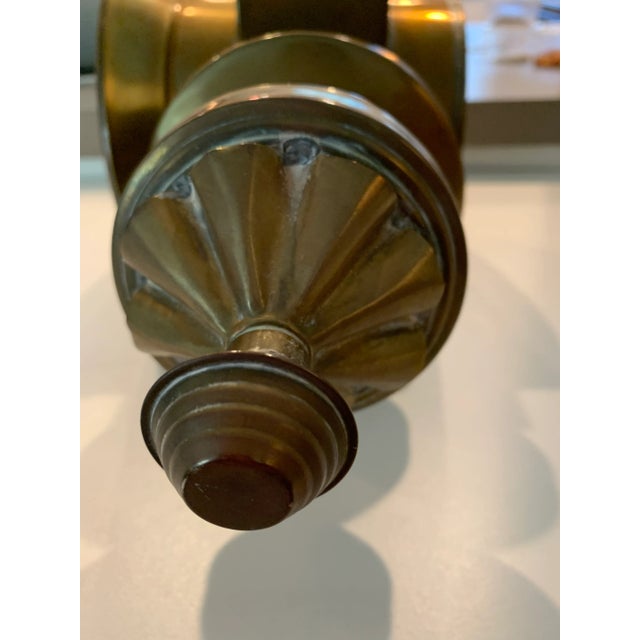 Early 20th Century Brass Carriage Lantern For Sale - Image 4 of 6