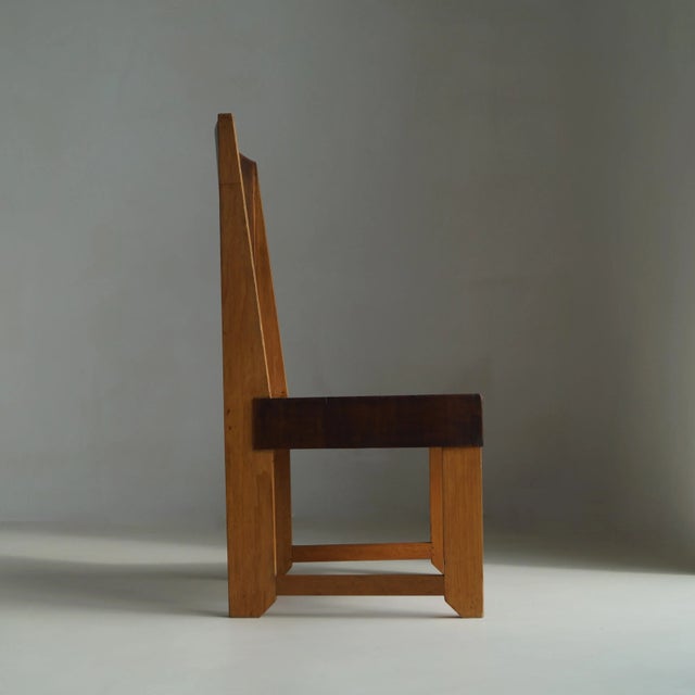 Dutch Art Deco Modernist The Hague School Side Chair, 1920s For Sale - Image 11 of 18