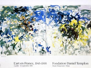 Joan Mitchell River v Original 1990 Cote d'Azur Exhibition Poster