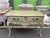 Rococo French Vintage Rococo Painted Console Table For Sale - Image 3 of 10