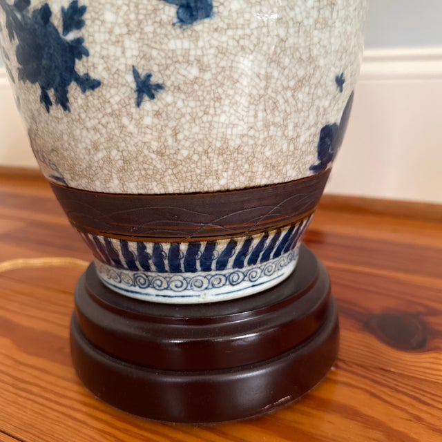 Late 20th Century Ginger Jar Lamp - a Pair For Sale - Image 4 of 6