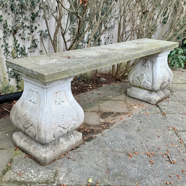 This is a spectacular, solid stone console table—-before you fall in love, read the measurements. Part of what makes it so...