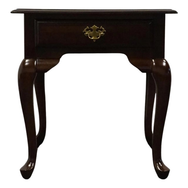 Kincaid Furniture Cherry Mountain III Collection Traditional Queen Anne Style 22" Side Table For Sale