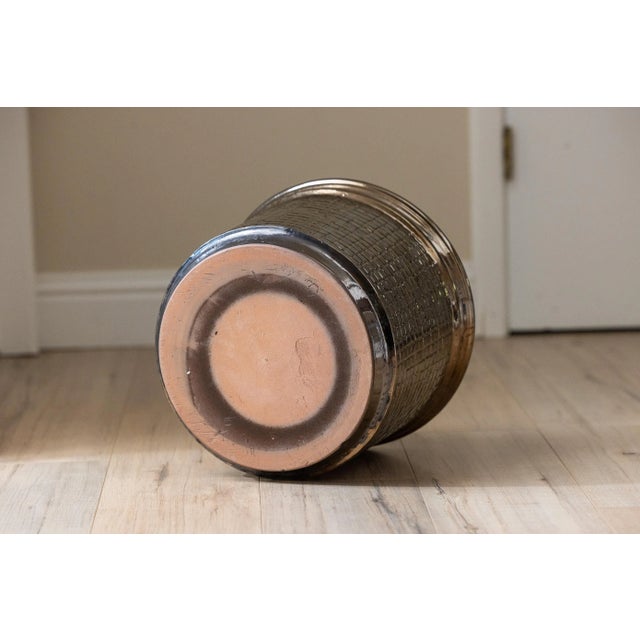 Gainey Pottery Vintage Gainey Ceramics Moroccan Planter – Bronze Glazed For Sale - Image 4 of 8