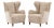 Fabric and Wood Lounge Chairs, 1950s, Set of 2 For Sale