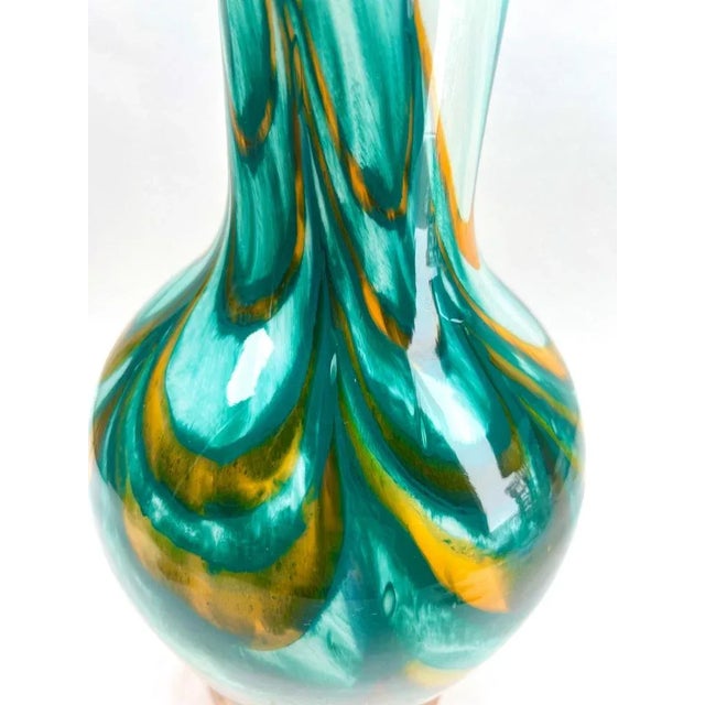 Vintage Space Age Multiple Colors Opaline Florence Vase, 1958 For Sale - Image 4 of 10