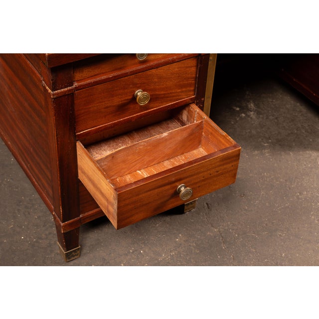 1920s Regency Mahogany Partners Desk For Sale - Image 14 of 17