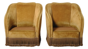 Italian Armchairs, 1940s-1950s, Set of 2