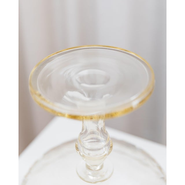 Glass Table Centerpiece Bowl in Crystal, Italy, 1910s For Sale - Image 7 of 10