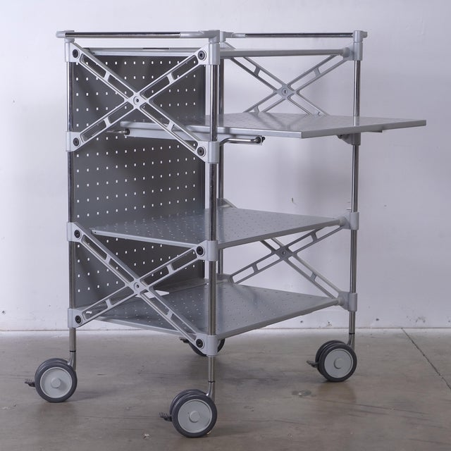 Contemporary Kartell Oxo Trolley Computer Cart by Antonio Citterio, Attributed For Sale - Image 3 of 5