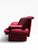 Postmodern 1980s Postmodern Red Leather Sofa in the Style of Nicoletti Salotti For Sale - Image 3 of 8
