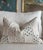 Transitional Petit Flower Flange Lumbar 13” X 19” For Sale - Image 3 of 5