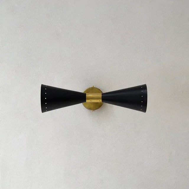 Italian Wall Light in Brass, 1950s For Sale - Image 4 of 8