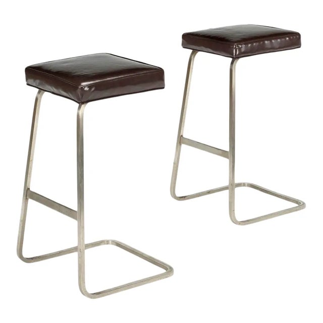 Modern Medellin Mid-Century Style Bar Stools - a Pair