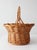 Vintage Round Wicker Gathering Basket With Handle For Sale - Image 13 of 13