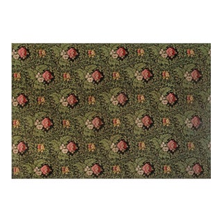 19th Century Antique French Floral Needlework Rug For Sale
