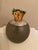 English Large English Sterling Silver & Frosted Glass Match Striker For Sale - Image 3 of 3