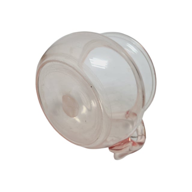 Pink Art Deco Potty from Hortensja Glasswork, 1930s For Sale - Image 8 of 11
