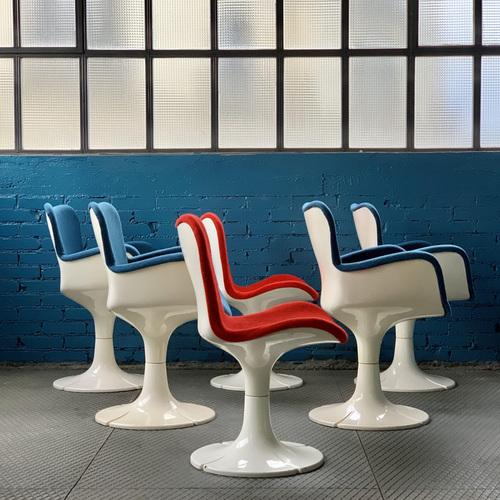 Armchairs Trefle fby Christian Adam for Airborne, 1968, Set of 4 For Sale - Image 6 of 7