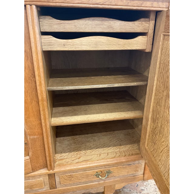 1970s Mid-Century Danish Oak Sideboard by Henning Kjaernulf, Attributed For Sale - Image 12 of 15