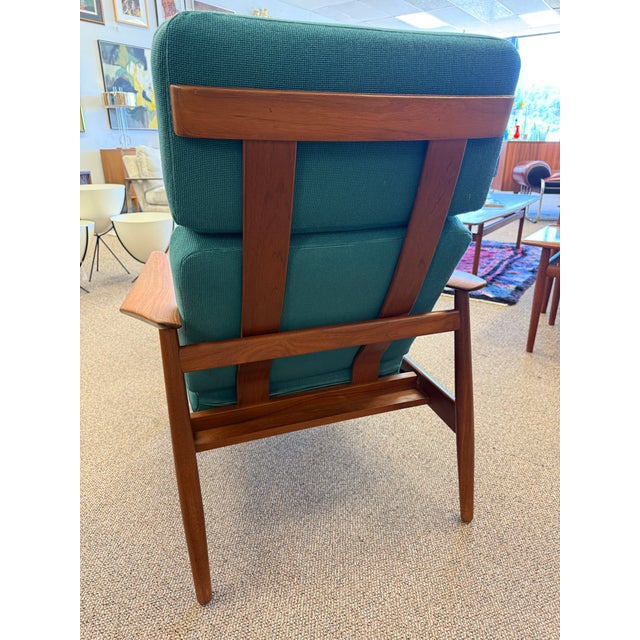 Mid-Century Modern Mid Century Modern Danish Teak Arne Vodder Fd-164 Adjustable Lounge Chair & Ottoman for France & Son. 1960’s For Sale - Image 3 of 12