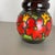 1970s Large Fat Lava Multi-Color Floral Floor Vase attributed to Scheurich, 1970s For Sale - Image 5 of 16