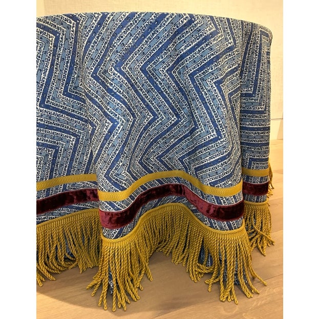 2020s Kips Bay Custom Skirted Table For Sale - Image 5 of 8