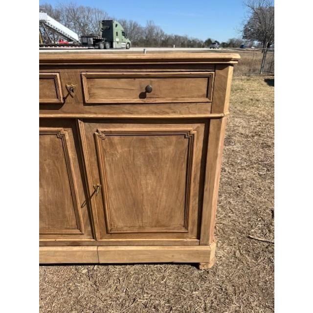 18th Century French Louis Philippe Solid Walnut Bleached Sideboard / Buffet. For Sale - Image 11 of 18