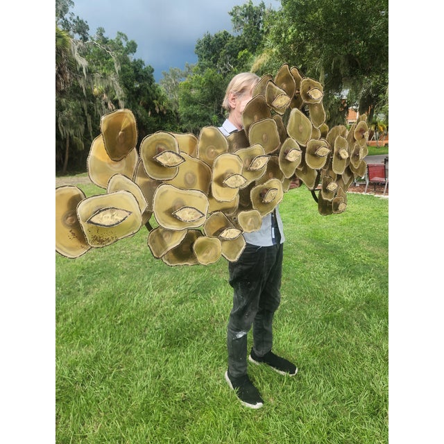 Rare Monumental 1976 Layman Jones Signed Mid-Century Brutalist Wall Sculpture- A Staggering 92" For Sale - Image 10 of 18