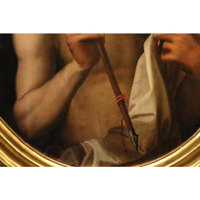 Andrea Del Sarto. Bottega, Saint Sebastian Del Sarto, 1560, Oil on Panel For Sale - Image 9 of 13