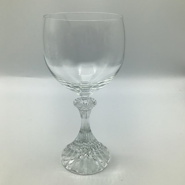 Elegant set of 6 Ritz Crystal water goblets by Mikasa