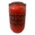 1970s Fat Lava Red and Black Ceramic German Vase For Sale
