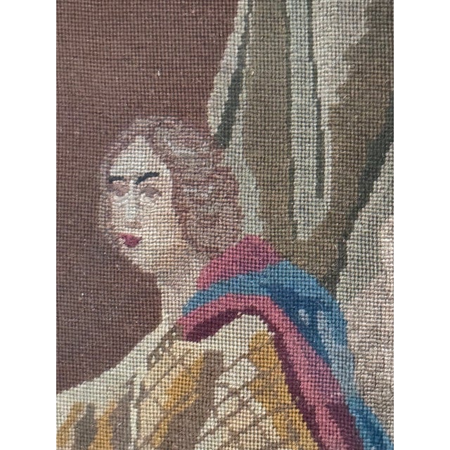 Vintage Judith & Holofernes Needlepoint Tapestry in Ornate Giltwood Frame For Sale In Los Angeles - Image 6 of 6