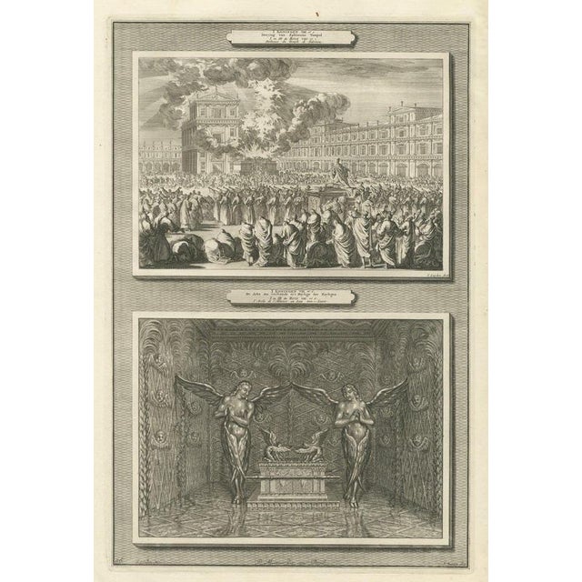 Pieter Mortier, Dedication of Solomon's Temple and the Ark of the Covenant, 1700, Engraving For Sale - Image 12 of 12