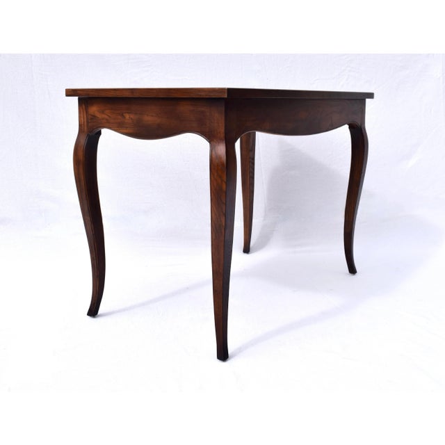 Burnt Umber 1970's Henredon French Country Writing Desk For Sale - Image 8 of 12