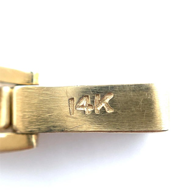 Champagne Jaguar Ladies Vintage Watch in 14k Yellow Gold For Sale - Image 8 of 11