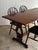 Vintage Old World Architectural Oak Trestle Dining Table For Sale - Image 12 of 13